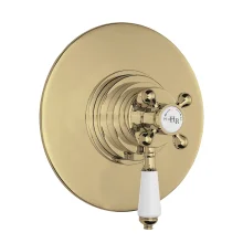 Hudson Reed Topaz Brushed Brass Concealed Dual Thermostatic Shower Valve