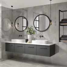 Warm Slate HydroSafe Bathroom Wall Panels