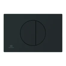 ideal-standard-oleas-m5-black-round-dual-flush-plate-front.webp