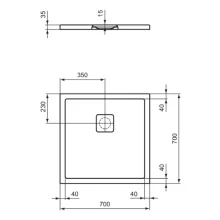 ideal-standard-ultra-flat-evo-700mm-silk-white-square-shower-tray-tech.webp