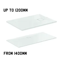 Ideal Standard Ultra Flat Evo Glossy White Rectangle Shower Tray
