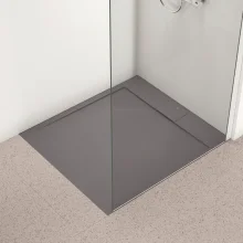 Ideal Standard Ultra Flat S i.life 700 x 700mm Concrete Grey Square Shower Tray