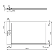ideal-standard-ultra-flat-s-ilife-1400-x-800mm-black-rectangle-shower-tray-end-waste-tech.webp