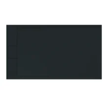ideal-standard-ultra-flat-s-ilife-1400-x-800mm-black-rectangle-shower-tray-end-waste-top.webp