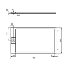ideal-standard-ultra-flat-s-ilife-1400-x-800mm-pure-white-rectangle-shower-tray-end-waste-tech.webp
