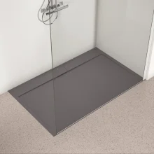 Ideal Standard Ultra Flat S i.life 900 x 900mm Concrete Grey Square Shower Tray