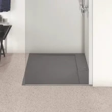 Ideal Standard Ultra Flat S i.life 1600 x 1000mm Jet Black Rectangle Shower Tray