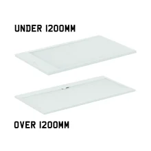 Ideal Standard Ultra Flat S i.life Pure White Rectangle Shower Tray