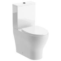 Idegem Rimless Close Coupled Fully Shrouded Toilet & Soft Close Seat