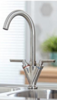 Scudo Ilkley Kitchen Mixer Tap - Brushed Nickel