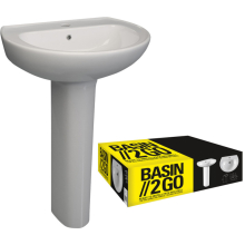 inabox 1 Tap Hole Basin and Pedestal