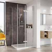 Roman Innov8 1000mm Bi-Fold Door for Corner Fitting - Optional Side Panel