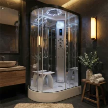 Insignia Showers PL11L-O-S Platinum Steam Shower Cabin - 1100 x 700mm - Left Hand