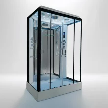 Insignia Showers Platinum Twin Hydro Massage Shower Cabin - 1400x900