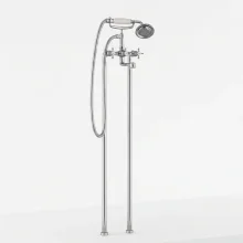Jaquar Queens Prime Chrome Freestanding Bath Shower Mixer With Handshower & Hose