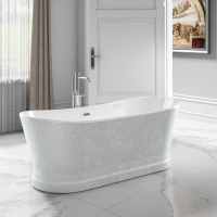 Charlotte Edwards Jupiter Sparkling Silver 1700 x 700mm Freestanding Bath