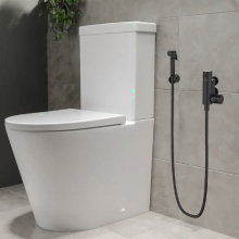 KVit Brushed Brass Thermostatic Douche Spray Kit