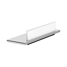 Keuco Aluminium Silver Shower Shelf With White Glass Wiper