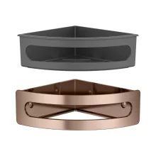 Keuco Brushed Brass Corner Sponge Basket