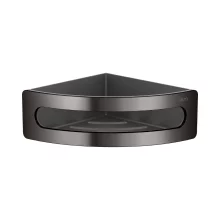 Keuco Brushed Titanium Black Corner Sponge Basket