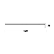 keuco-collection-moll-450mm-stainless-steel-one-arm-towel-rail-tech-image.webp