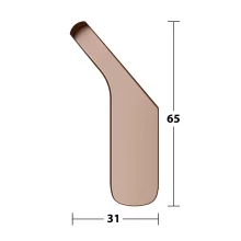 keuco-collection-moll-brushed-red-gold-single-robe-hook-tech-image.webp