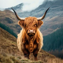 Kinewall Highland Cow Shower Wall Board