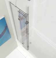 Lakes Bathrooms Framed 4 Panel Bath Screen - 730 x 1400mm - White