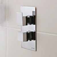 Element Thermostatic Concealed Shower Valve with Riser Rail Kit - Kartell UK