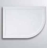 Lakes Low Profile Offset Quadrant Shower Tray - 900 x 760mm 