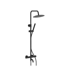 Lancia Black Round Bath Shower Mixer