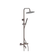 Lancia Brushed Bronze Round Bath Shower Mixer