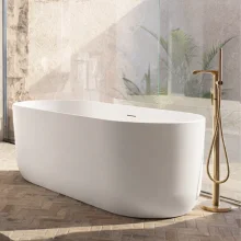 Lancia Eden Matt White Freestanding Bath 1700 x 750mm