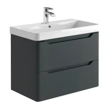 Lancia Ella 800 Anthracite Wall Hung Vanity Unit