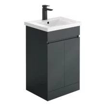 Lancia Empire 500 Matt Anthracite Square Vanity Unit