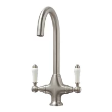 Lancia Harrogate Traditional Kitchen Mixer Tap - Brushed Nickel