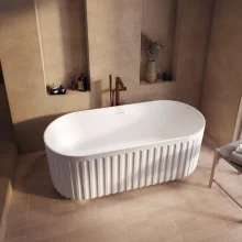 lancia-lira-fluted-matt-clay-freestanding-bath-1700-x-750mm-product.webp