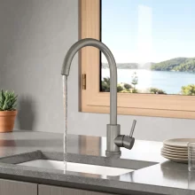 Imperial Traditional Twin Lever Kitchen Mixer Tap - Copper
