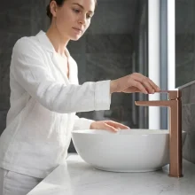 Abacus Iso Pro Mono Basin Mixer - Brushed Nickel