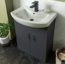 Abacus S3 Concepts Wall Hung Vanity Unit 800mm - Matt Anthracite