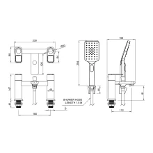 Abode Levarto Brushed Brass Basin Mixer Tap