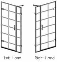 Roman Liberty 1400mm Hinged Door with One In-Line Panel for Alcove - 10mm Glass