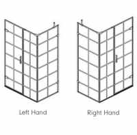 Roman Liberty 760mm Hinged Door for Corner & Optional Side Panel - 10mm Glass 