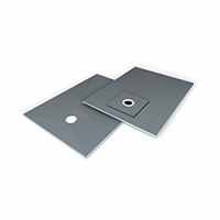 wedi Fundo Ligno Floor Level Shower Tray- Corner Drain - 900 x 900mm