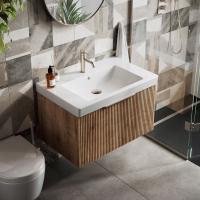 Forest 510mm Floor Standing Unit Inc. Basin - Seville Oak