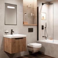 Villeroy & Boch Subway 2.0 587mm Bathroom Vanity Unit 1 Drawer Soft Grey