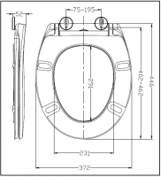 D-Style Slimline Soft Close Toilet Seat - VBSW-20-7515