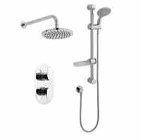 Logik Thermostatic Concealed Shower With Fixed Rain Head - Kartell UK