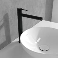 Villeroy & Boch Architectura Square Wall Mounted Single Lever Basin Mixer Matt Black