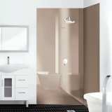 Lustrolite Mocha High Gloss Glass Effect Bathroom Wall Panel